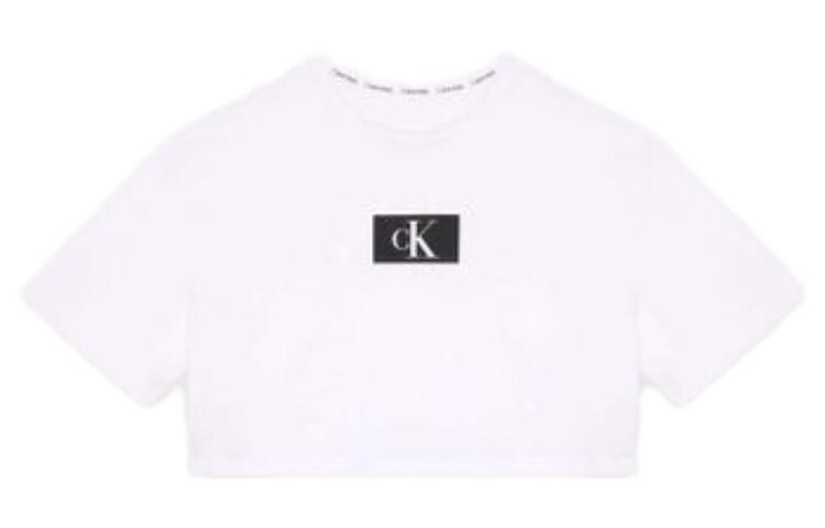 

Укороченный топ женский белый Calvin Klein