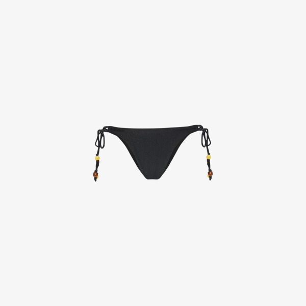 

Плавки бикини средней посадки с завязками по бокам Seafolly, черный