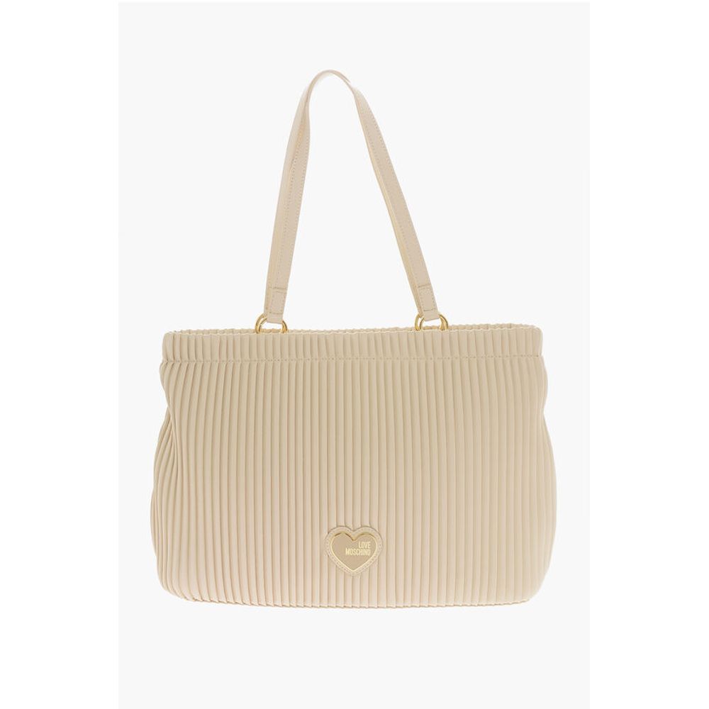 

Сумка-тоут LOVE из искусственной кожи с плиссировкой Moschino, Beige