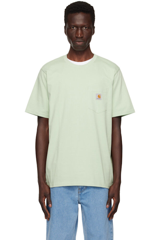 

Футболка с зеленым карманом Carhartt Work In Progress
