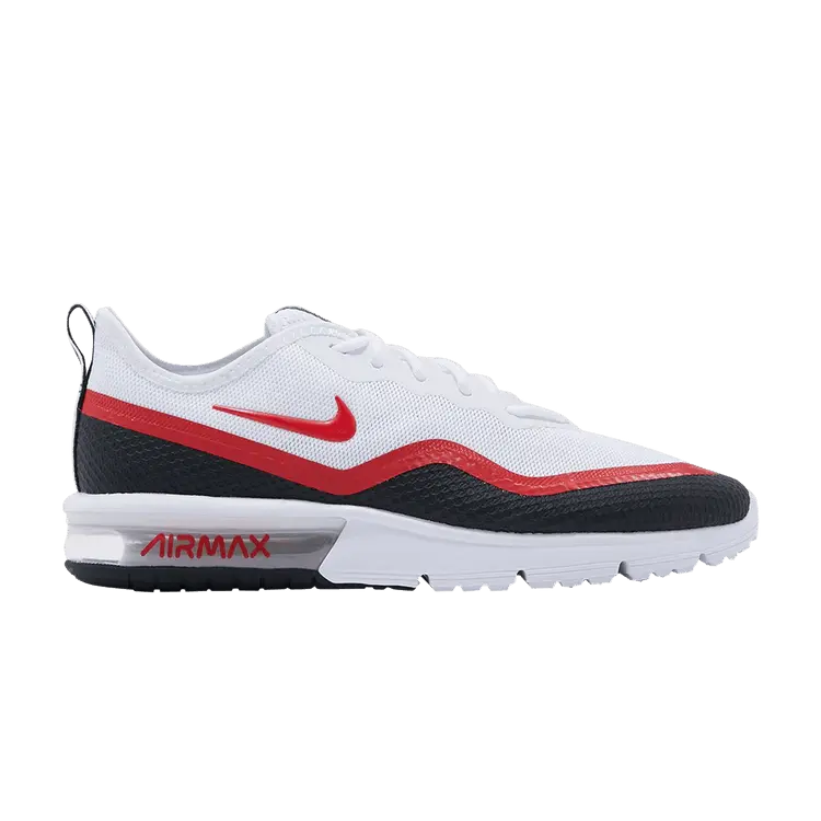 

Кроссовки Nike Air Max Sequent 4.5 SE 'White Black University Red', белый
