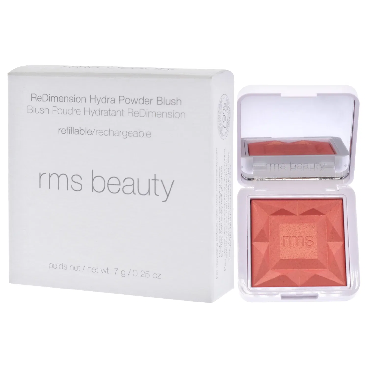 Румяна ReDimension Hydra Powder Blush - Mai Tai от RMS Beauty для женщин - 0,25 унции (многоразовый блок) — фото 4