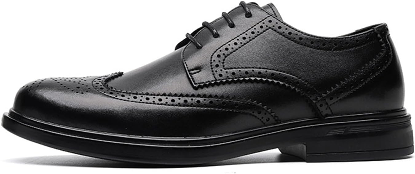 

Мужские оксфорды KYOESCAI, стильные деловые туфли дерби с крылышками и шнуровкой, черный