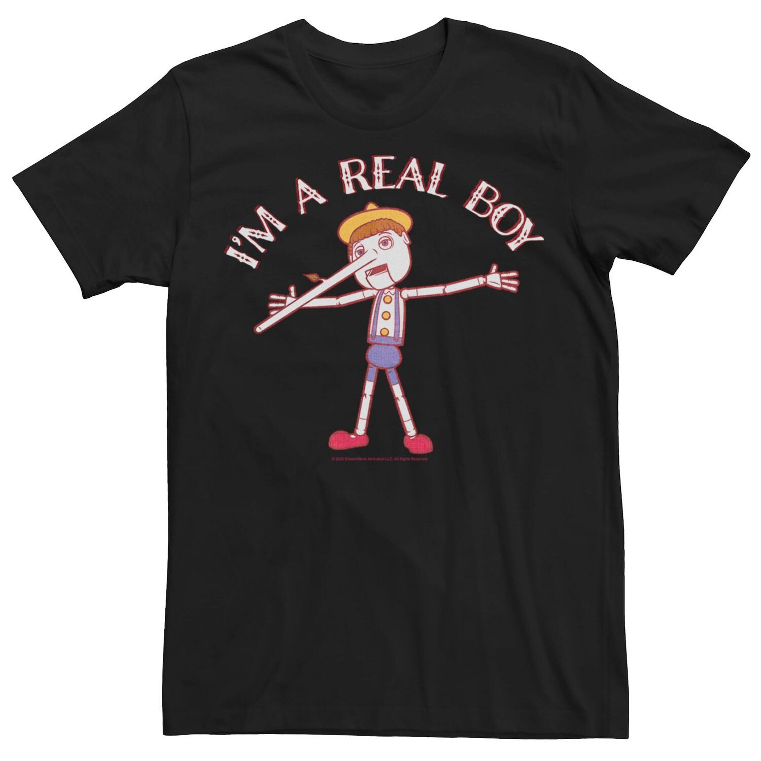 

Мужская футболка «Шрек Пиноккио I’m A Real Boy» Licensed Character