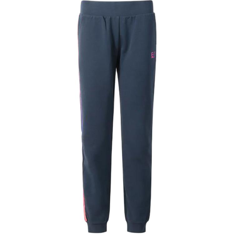 

EMPORIO ARMANI EA7 FW22 Вязаные спортивные штаны Women's Marine Blue