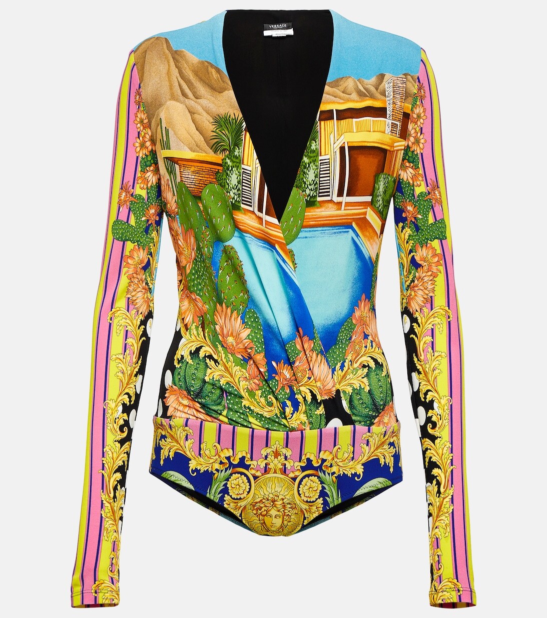 

Боди Medusa Palm Springs VERSACE, разноцветный