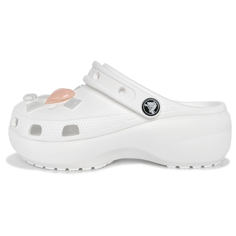 Crocs Классические платформенные клоги White Chocolate Cloud Comfort для женщин в белом цвете, цвет White