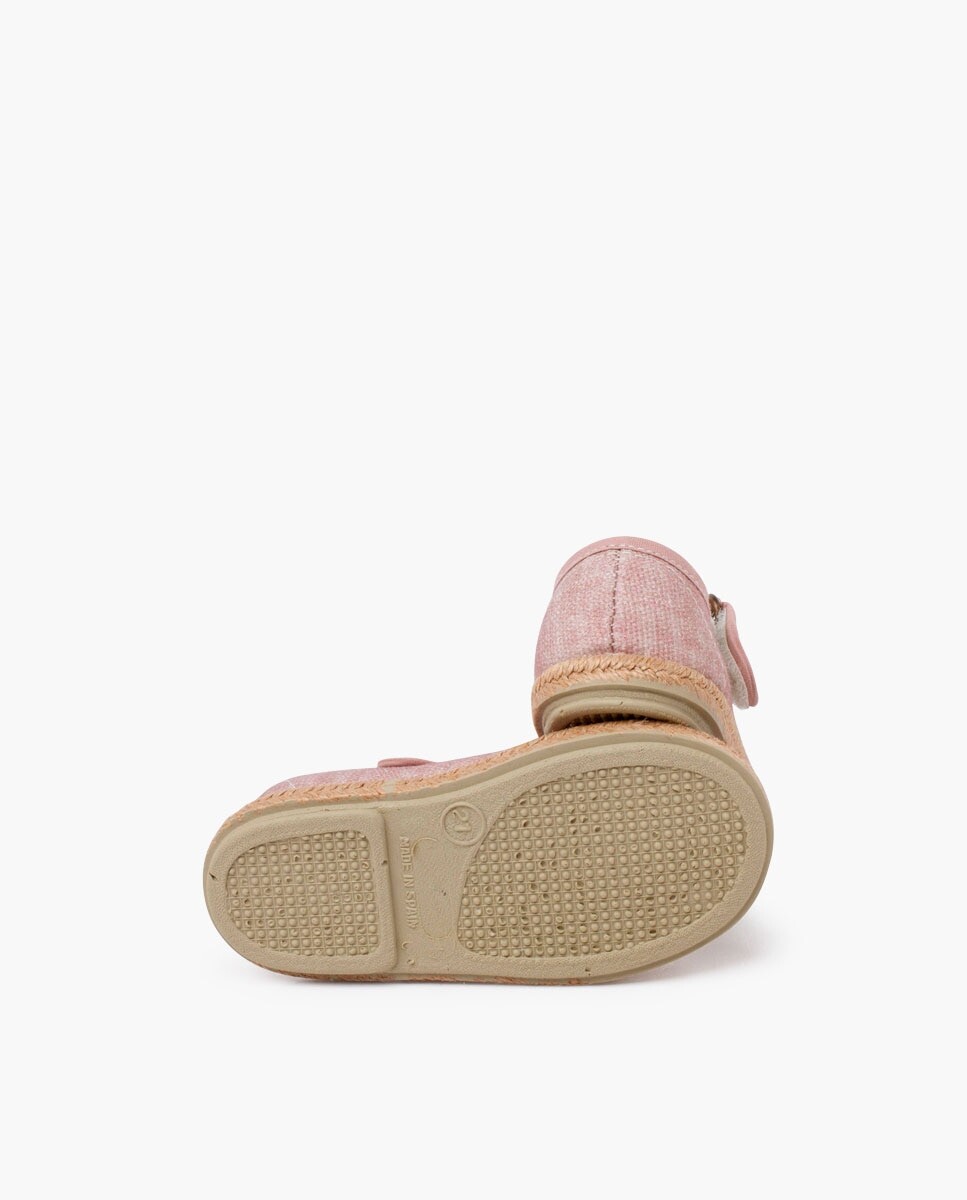 Балетки Pisamonas Mary Janes, из органического хлопка, розовый — фото 2