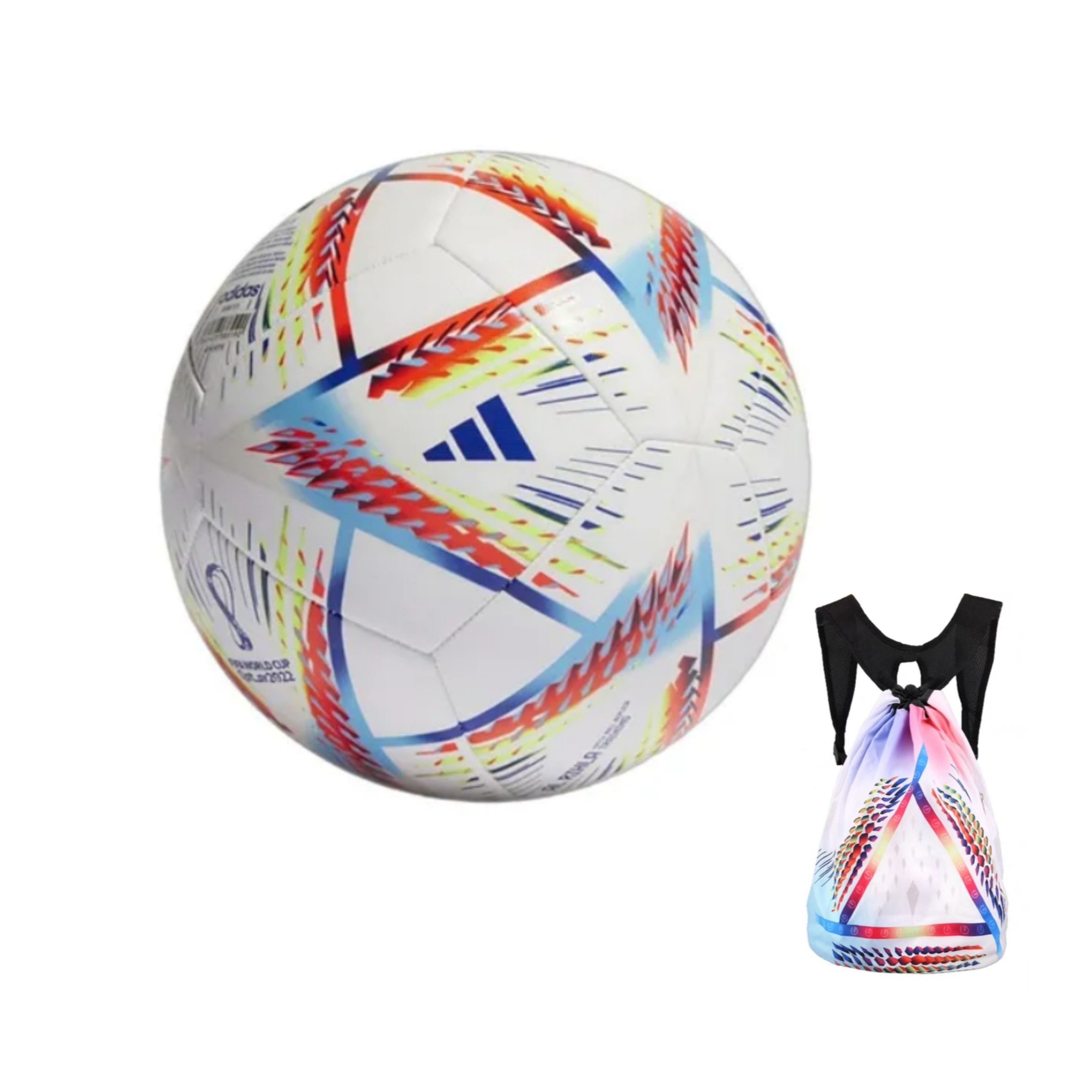 

Adidas Футбольный мяч размер 5 TPU машинной строчки унисекс white/blue/red/yellow