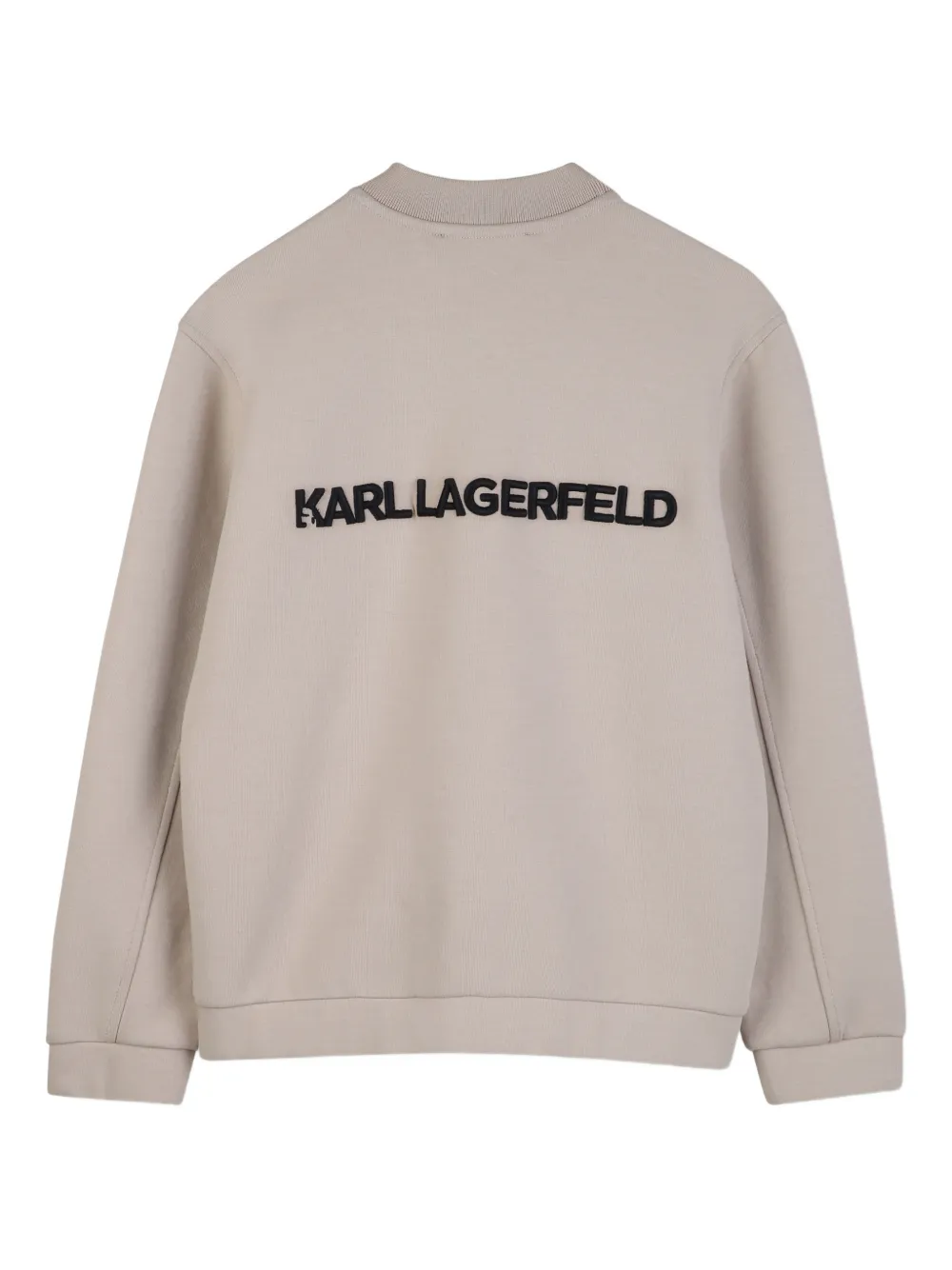 Куртка с логотипом Karl Lagerfeld Kids, бежевый — фото 2