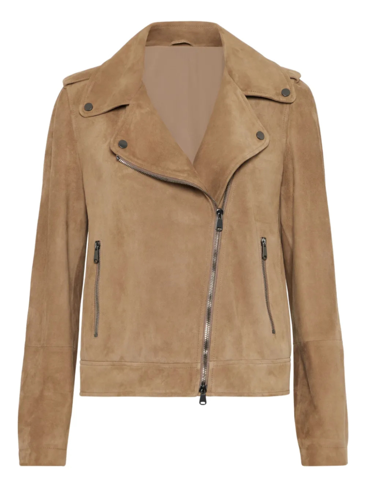 

Кожаная куртка Brunello Cucinelli, коричневый