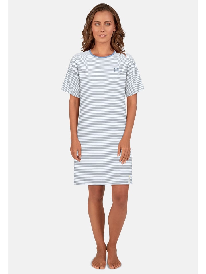 

Ночная рубашка Westport в синюю полоску средней ширины Tom Tailor