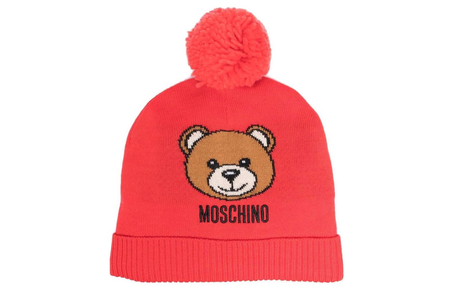 

MOSCHINO Детская шапка-бини красная, Red