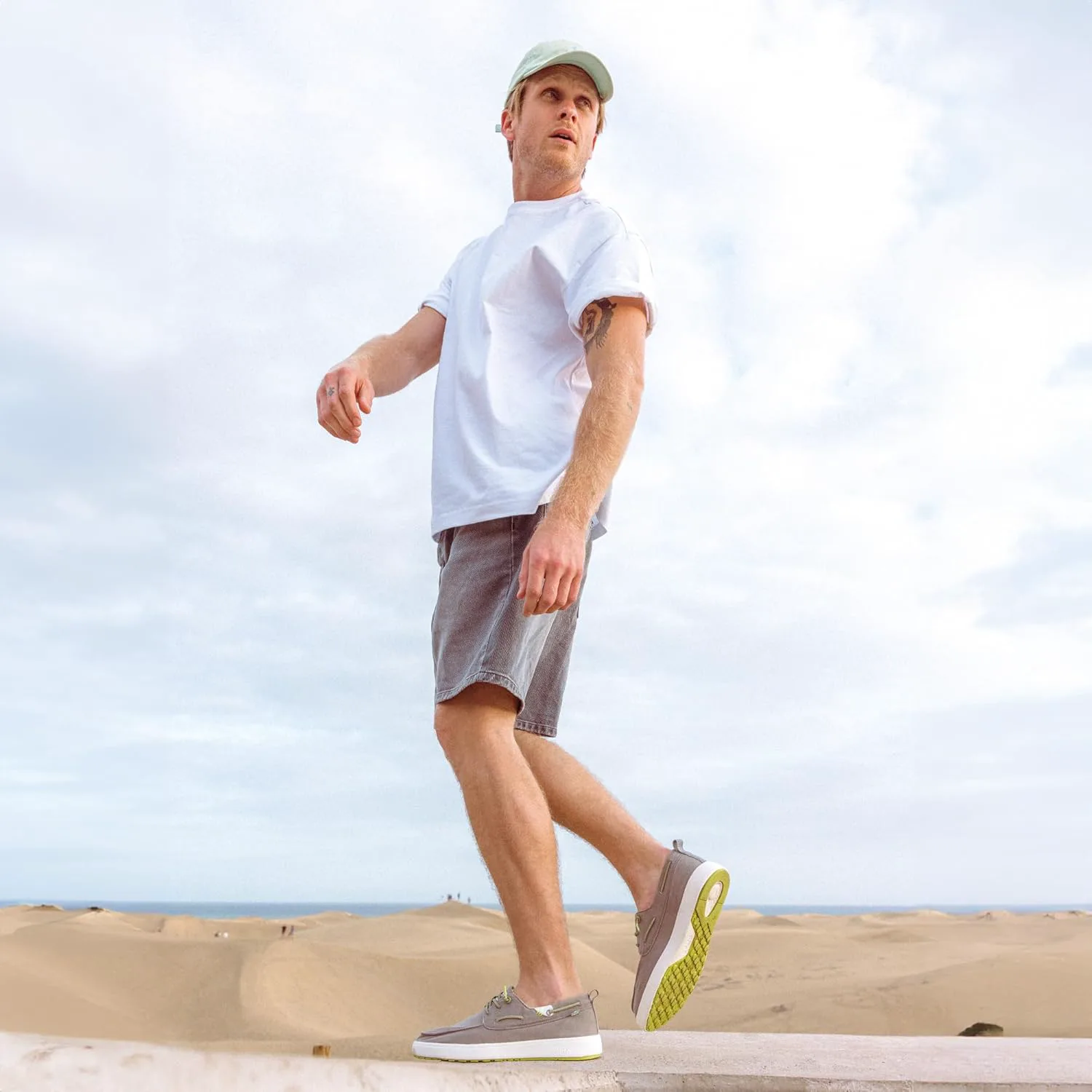 WALK IN PITAS Мужские лодочки Maui | Повседневные слипоны для мужчин | Сверхлегкие и дышащие слипоны | Разноцветные, хаки — фото 4
