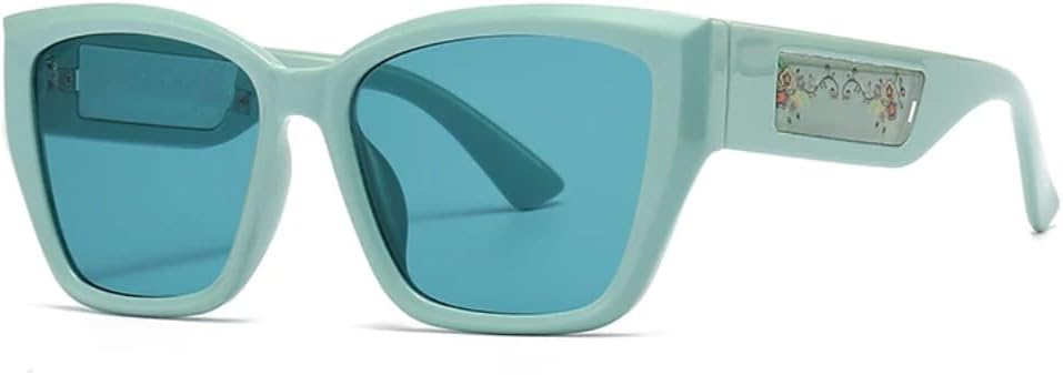 

Солнцезащитные очки с защитой UV400 | Компактная легкая оправа, градиентные линзы | Для женщин и мужчин, для занятий спортом на открытом воздухе и вождения DSVIGF, Cyan