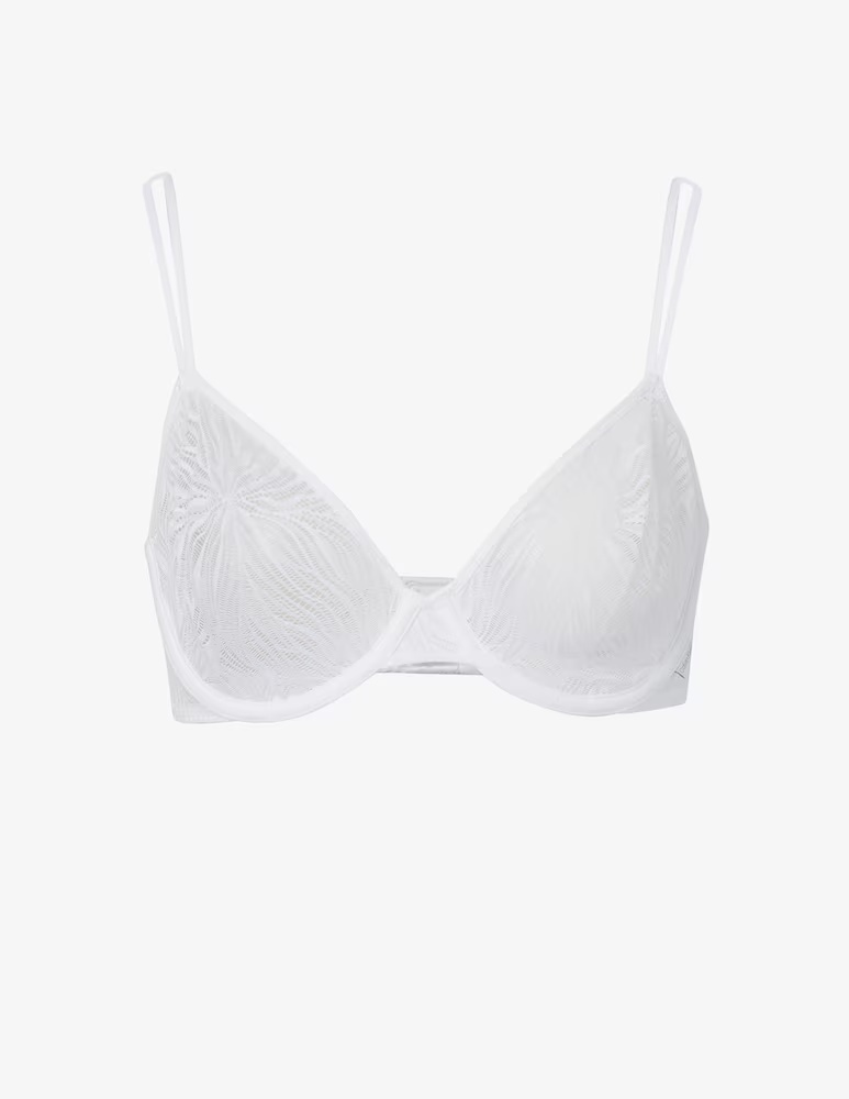 

Демисезонный бюстгальтер без подкладки Calvin Klein, белый