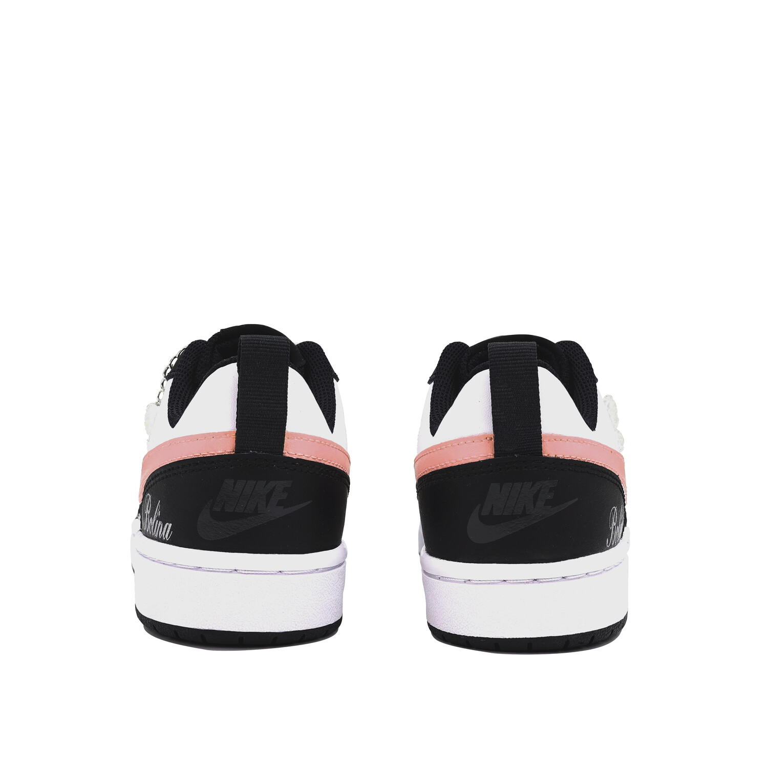 

Кроссовки Nike Court Borough Skateboarding Shoes Women's Low-top Pink Black, цвет Star Jane