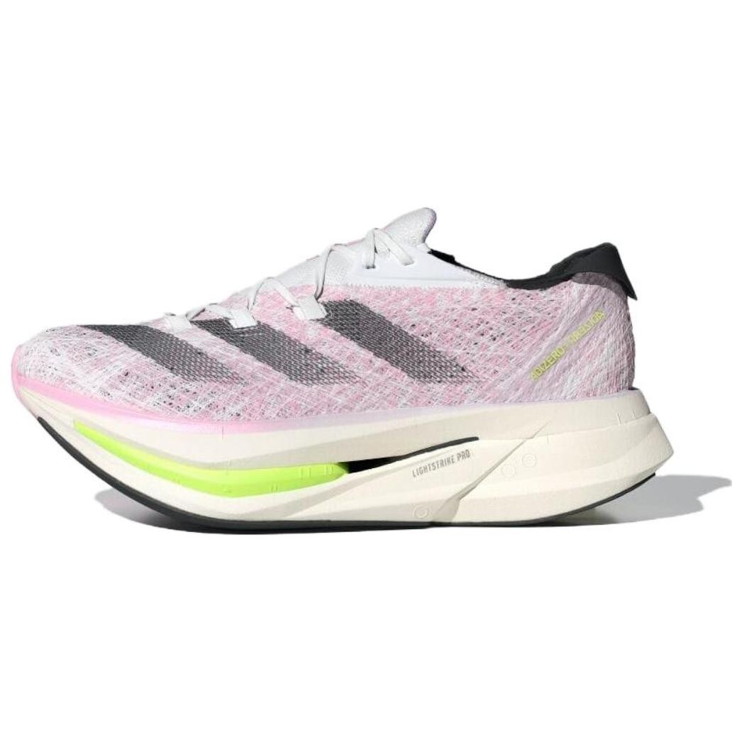 

Кроссовки Adizero Prime X 2.0 унисекс с низким верхом, белые/черные/искрящиеся розовые Adidas