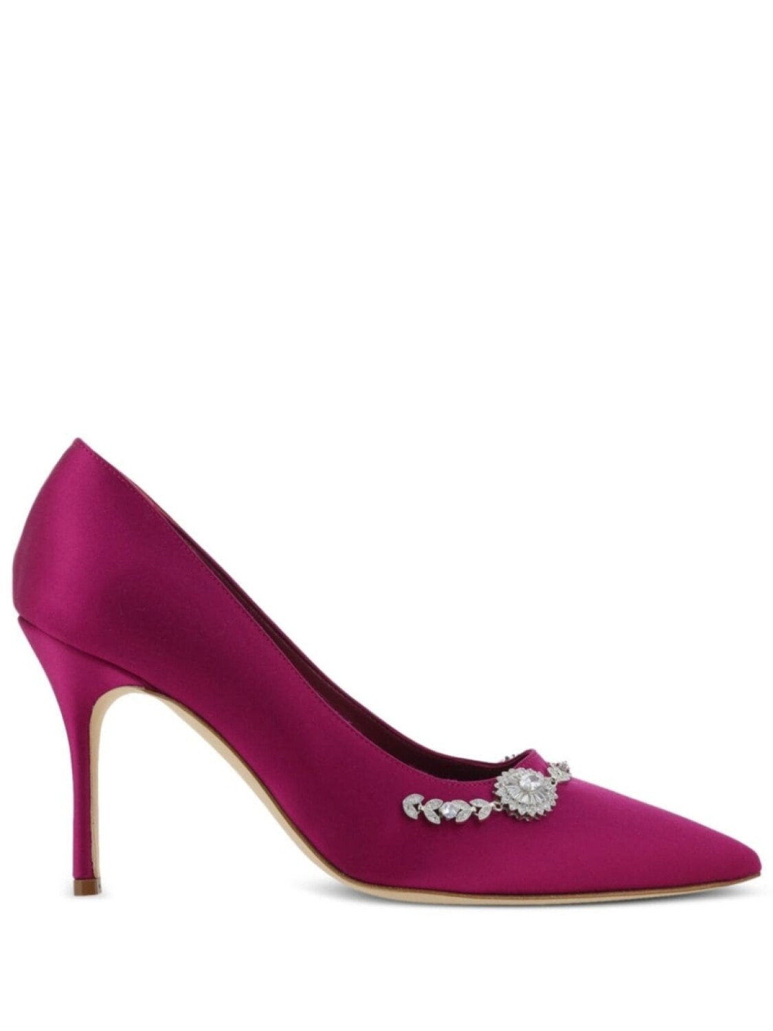 

Manolo Blahnik сатиновые туфли Lamik 90 мм, розовый