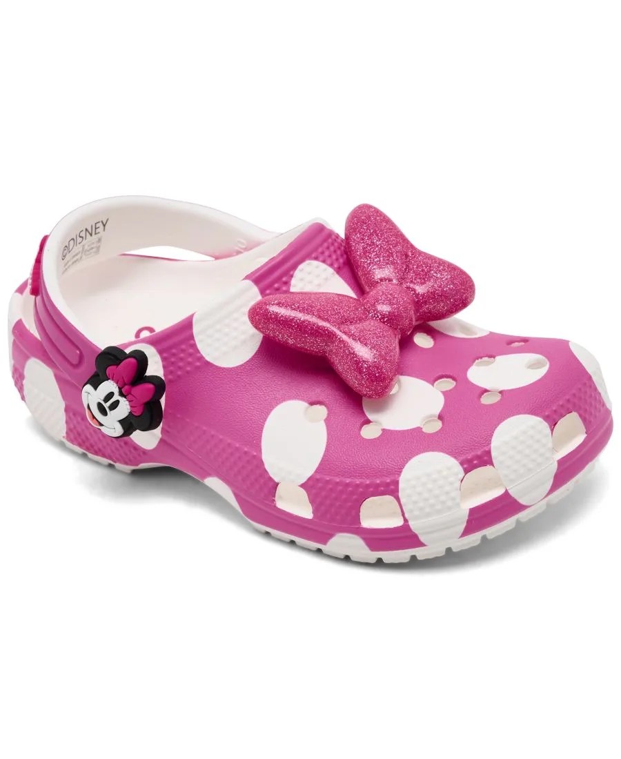 Детские классические сабо Disney с изображением Минни Маус от Finish Line для девочек Crocs, мультиколор