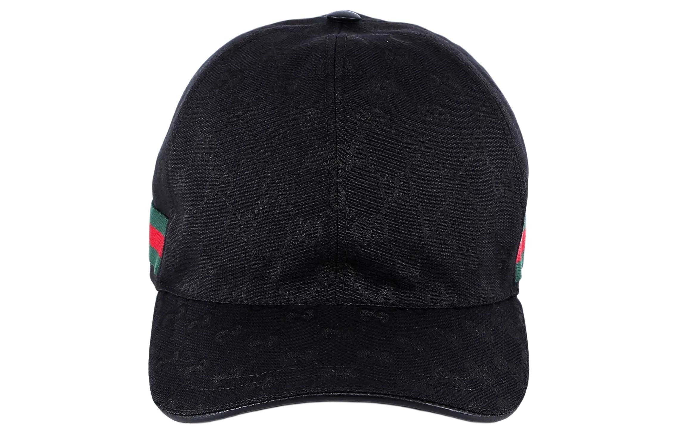 GUCCI Полиэстеровая бейсболка женская черная, Black — фото 2