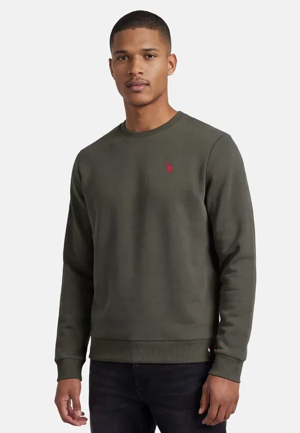 Свитшот U.S. Polo Assn. Usjaxxon, тёмно-оливковый — фото 4