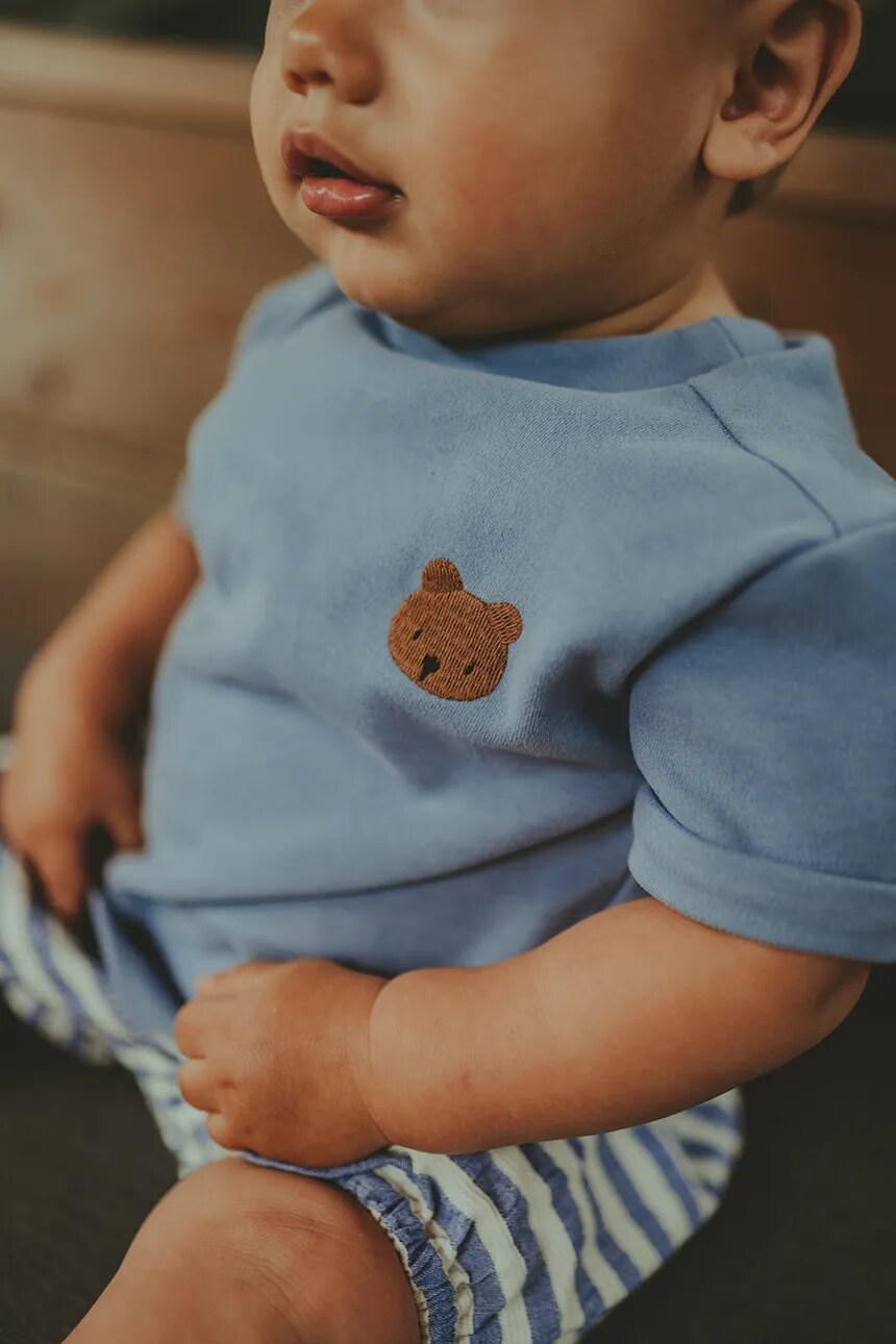 

Хлопковая футболка для малышей Jarne Bear Donsje, синий