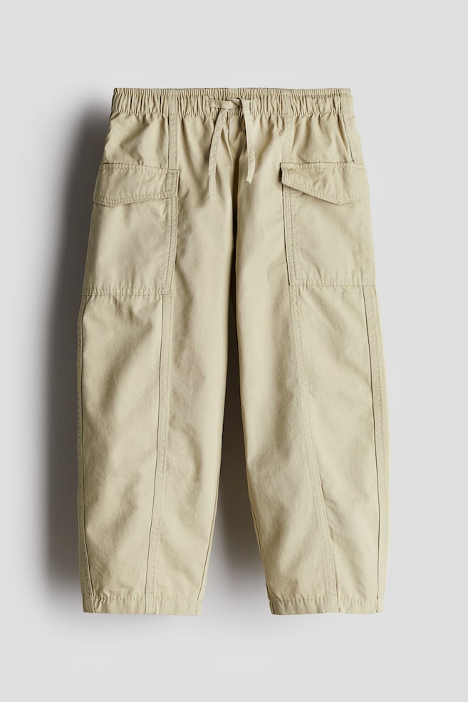 

Хлопковые брюки-карго H&M, зеленый