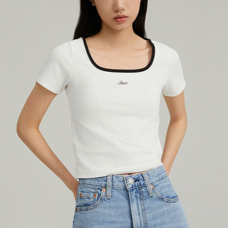 Levis Футболка Levi's SS24 Summer Collection женская белая — фото 4