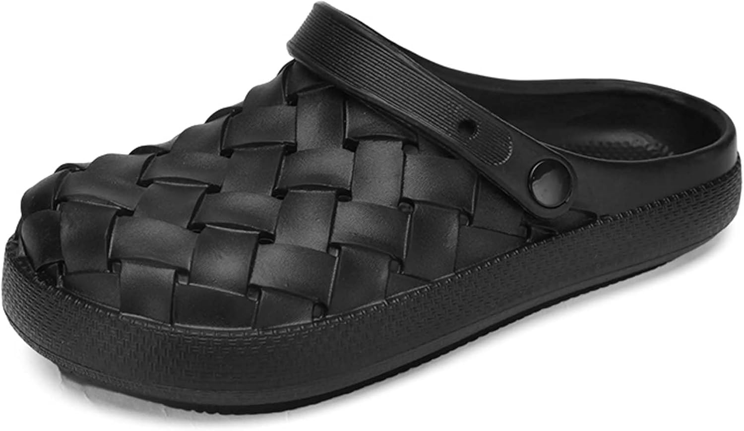 

Мужские садовые туфли с поддержкой свода стопы, сандалии, шлепанцы, летние мюли, обувь быстросохнущие, противоскользящие, пляжные, для дома, для души, повседневные шлепанцы Generic, черный