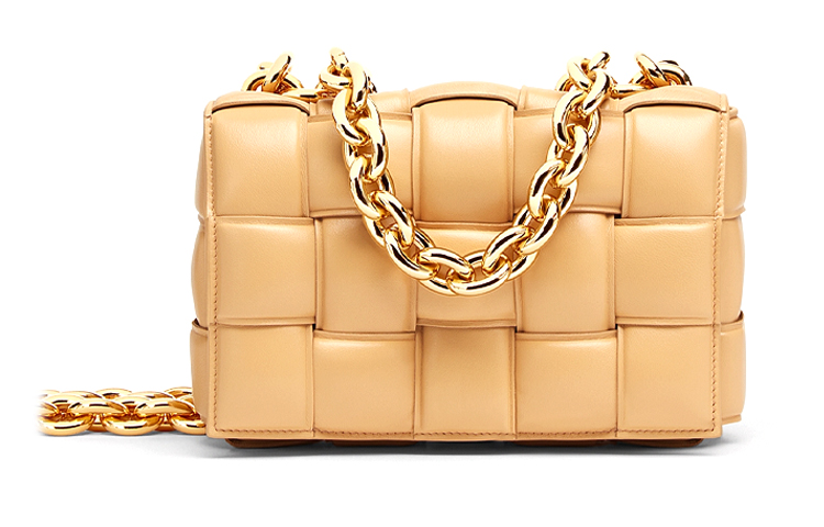 

Bottega Veneta Цепная сумка-косметичка через плечо миндаль