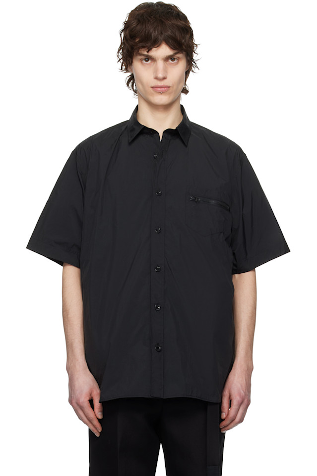 

Рубашка из рипстопа Sacai, черный
