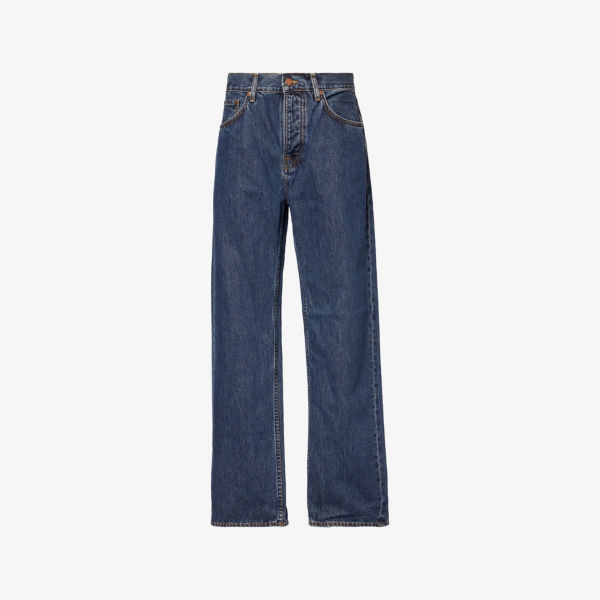 

Термостойкие джинсы Tuff Tony с широкими штанинами Nudie Jeans, черный