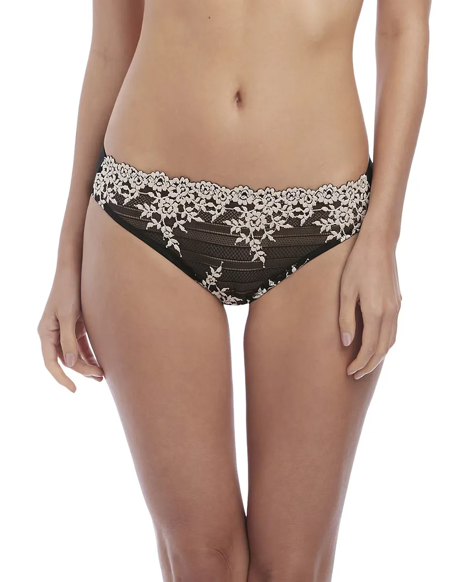 

Трусики Embrace Lace из кружева и тюля Wacoal, черный
