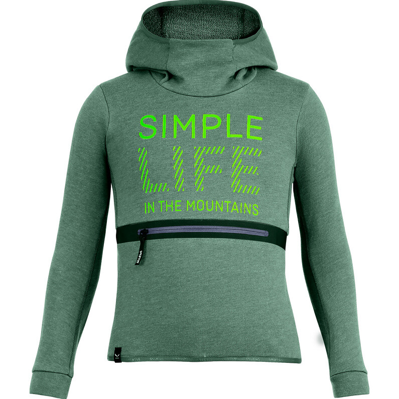 

Детская сухая толстовка Simple Life Salewa, зеленый