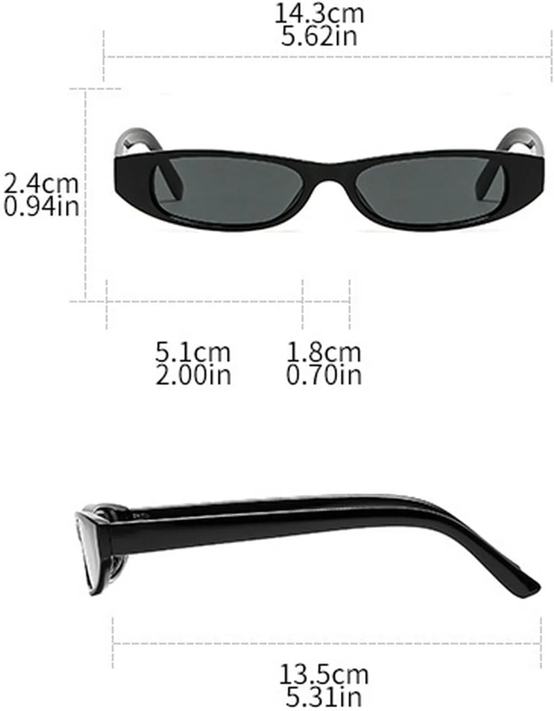 

Маленькие прямоугольные солнцезащитные очки для женщин в стиле ретро, ​​очки для вождения, винтажная мода 90-х, узкая оправа, защита от УФ-излучения UV400 mincl, C3