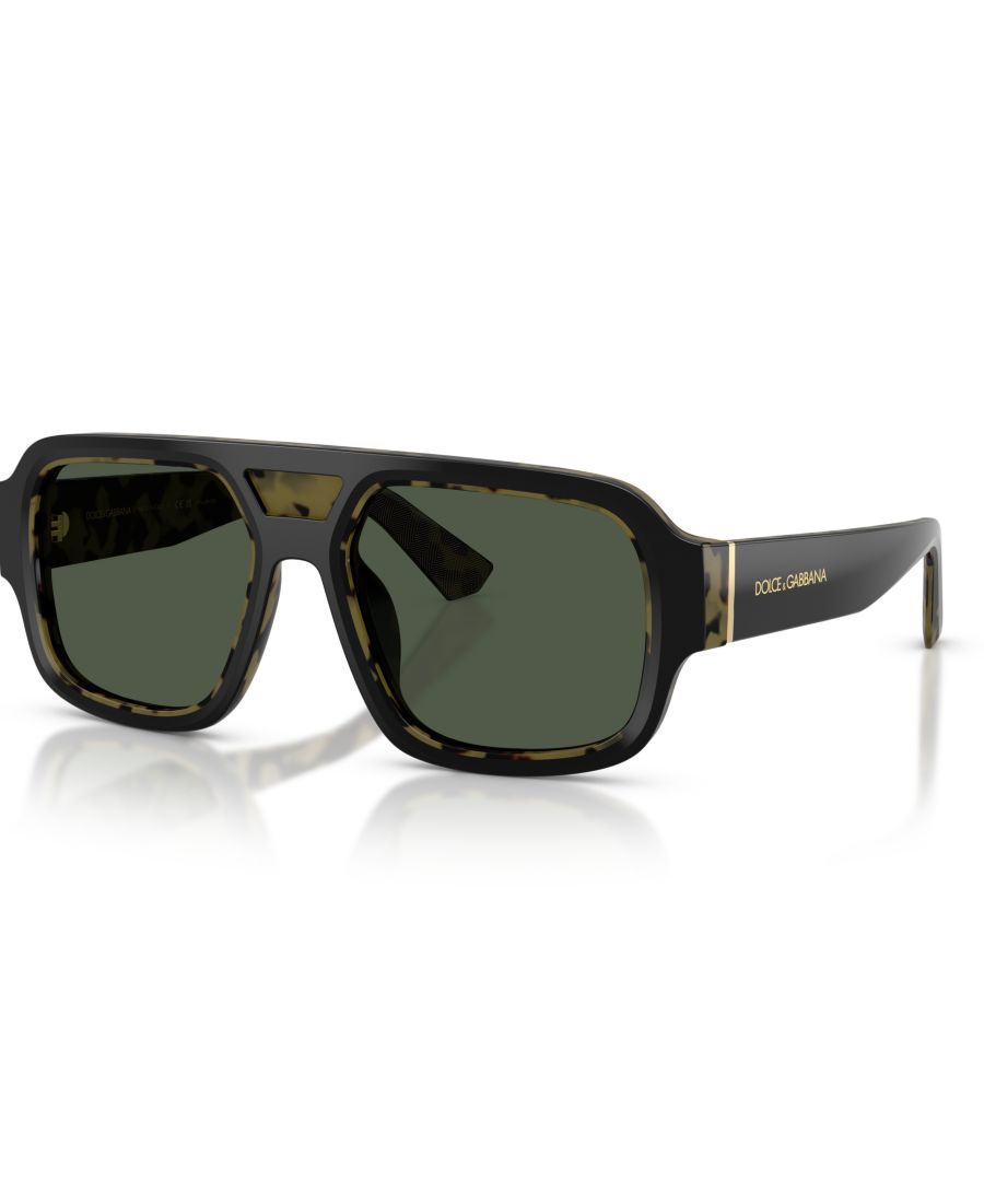 

Мужские поляризованные солнцезащитные очки, DG4516 Dolce&Gabbana, Black On Yellow Havana
