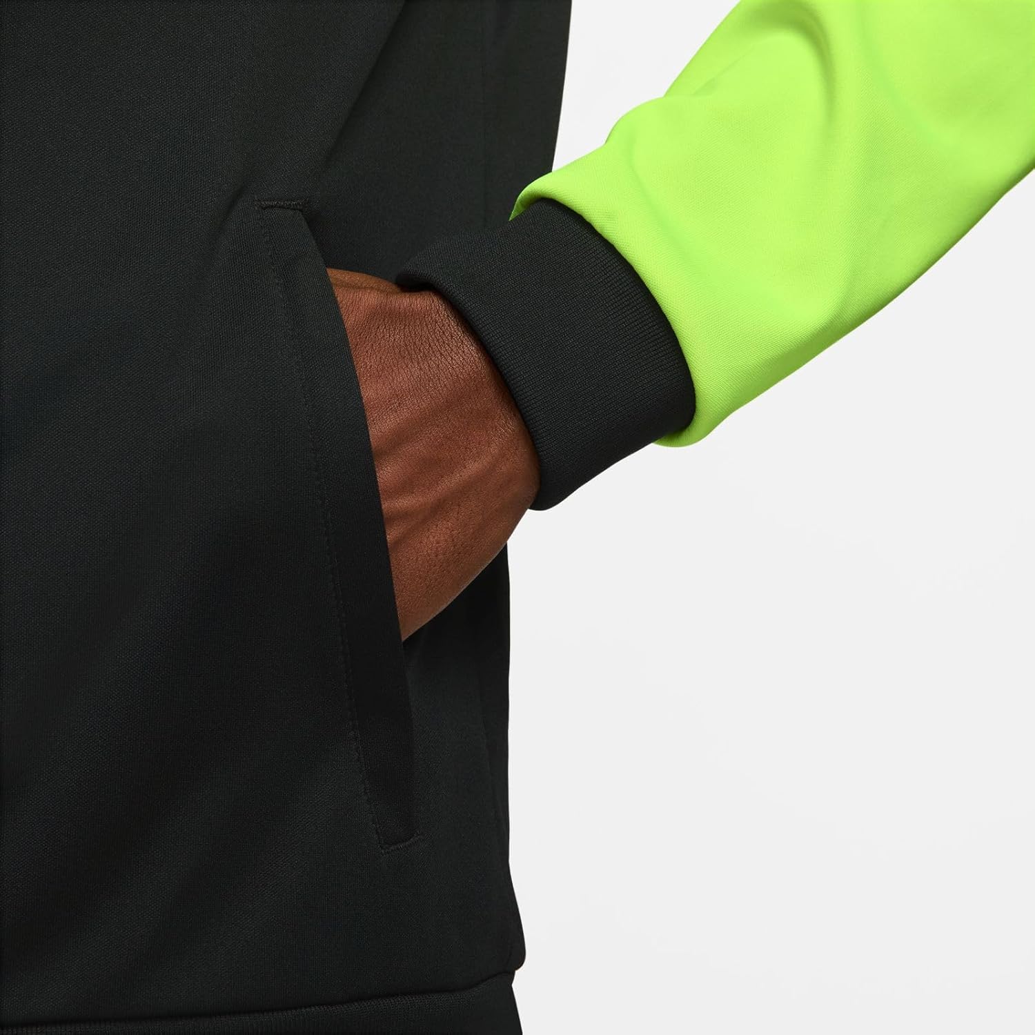 Мужская куртка Nike M NK Df Acdpr Trk Jkt K, Black/Volt/White — фото 4