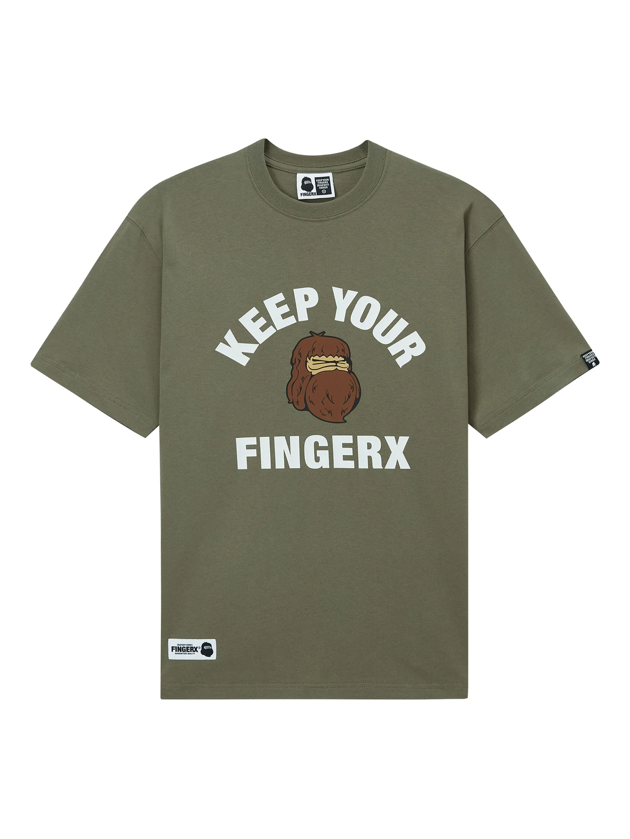 

Футболка с графичным принтом Fingercroxx, зеленый