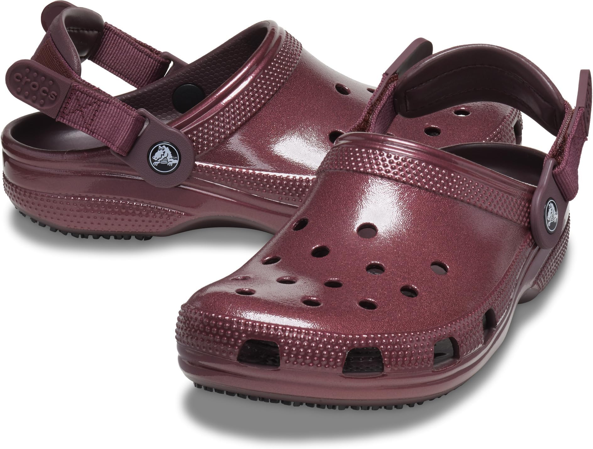 

Сабо Crocs Work Classic Adjustable Slip Resistant Clog, цвет Dark Cherry