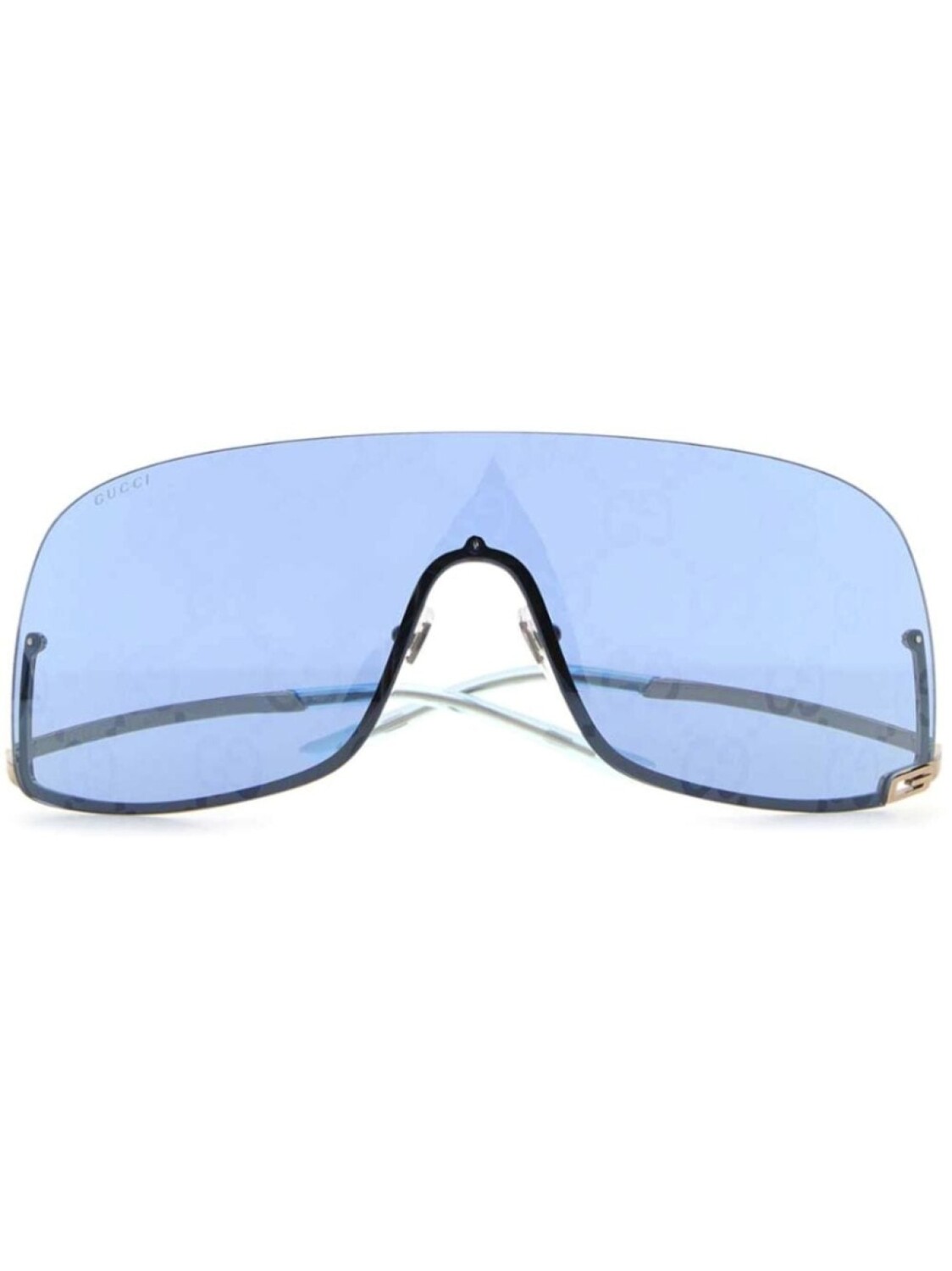 

Солнцезащитные очки Gucci Eyewear Mask-frame, серебряный