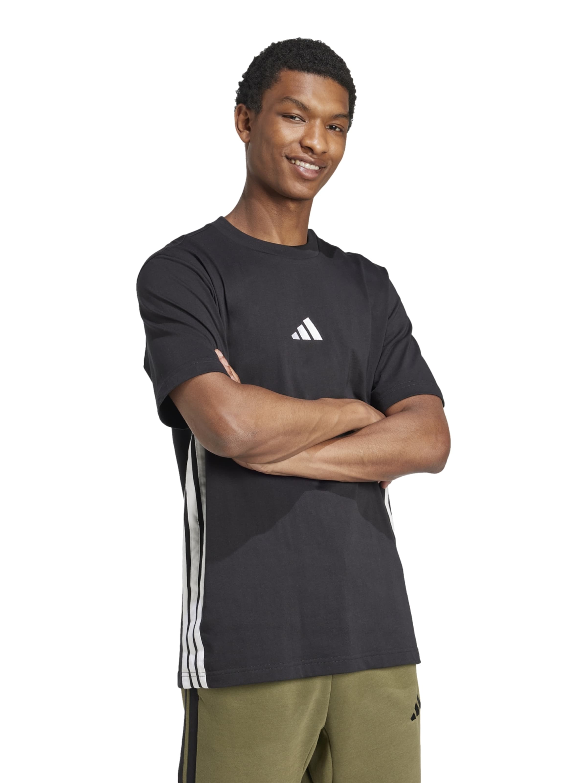 Adidas Performance Футболка 'M 3S SJ TEE' в черном цвете — фото 3