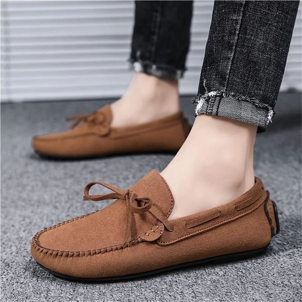 Лоферы замшевые Men's Fashion Loafers, коричневый DHFIRUFSHLO — фото 3