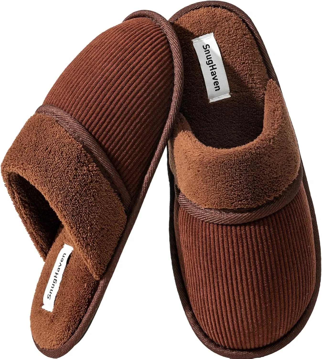 Тапочки с эффектом памяти мужские, Brown SnugHaven