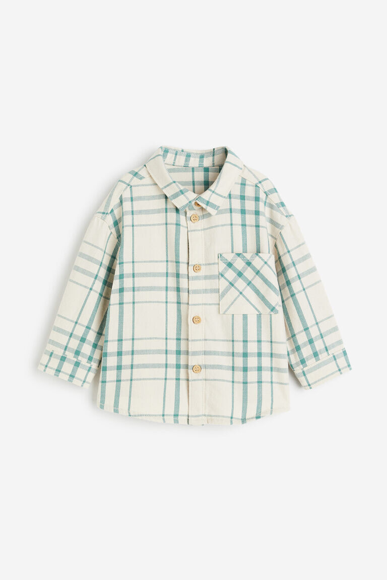 

Фланелевая рубашка H&M, бежевый