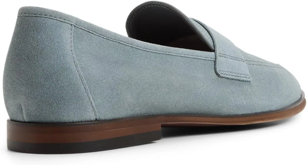 Туфли лоферы из натуральной кожи ALDO, голубой — фото 4