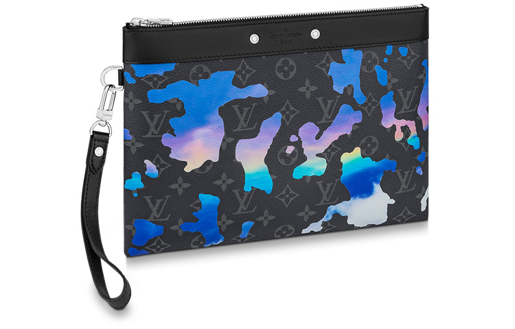 

Клатч Pochette To Go из кожи и лакированного полотна мужской синий/черный LOUIS VUITTON