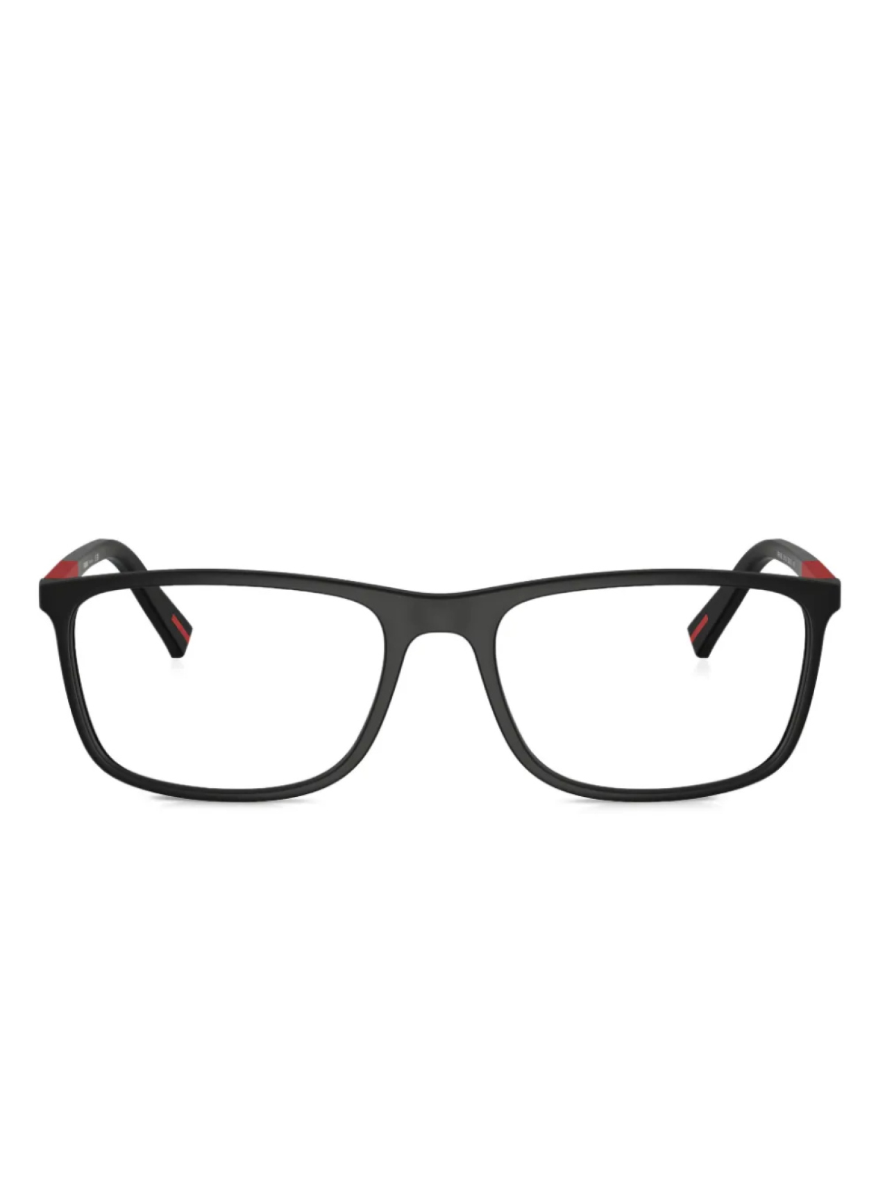 

Prada Linea Rossa rectangle-frame очки, черный