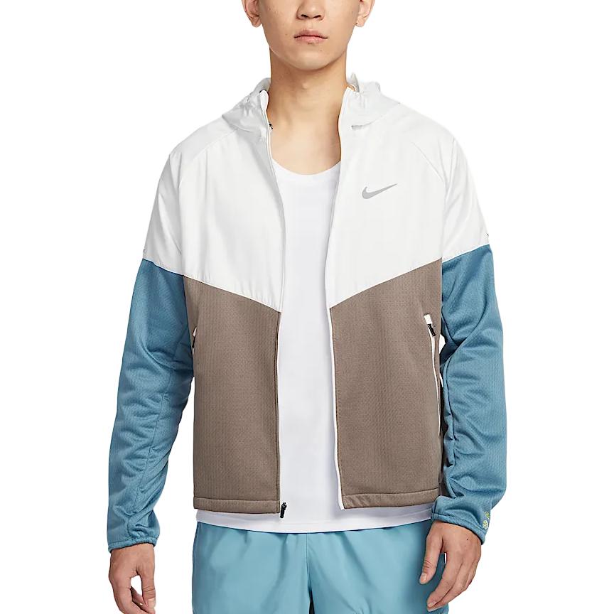 Nike Куртка мужская бело-голубая хаки, White/Blue/Khaki — фото 3