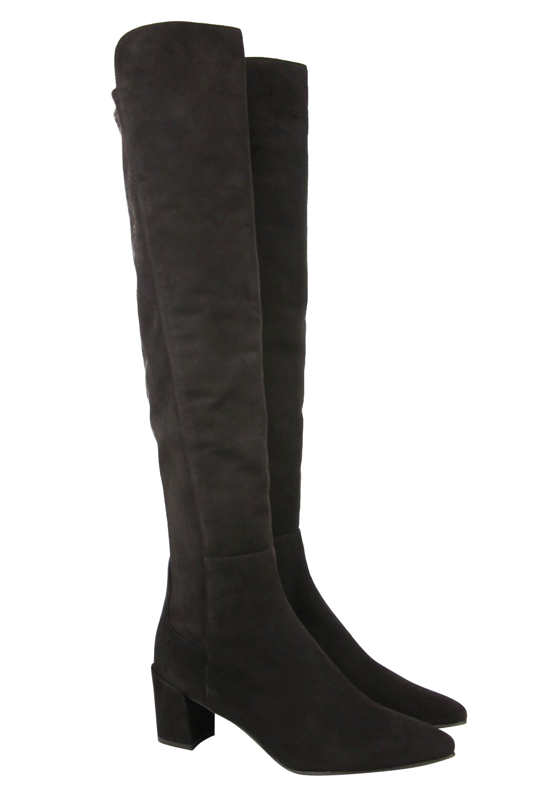 Stuart Weitzman Женские сапоги Allwayhunk Cola из замши до колена, темно-коричневый — фото 2